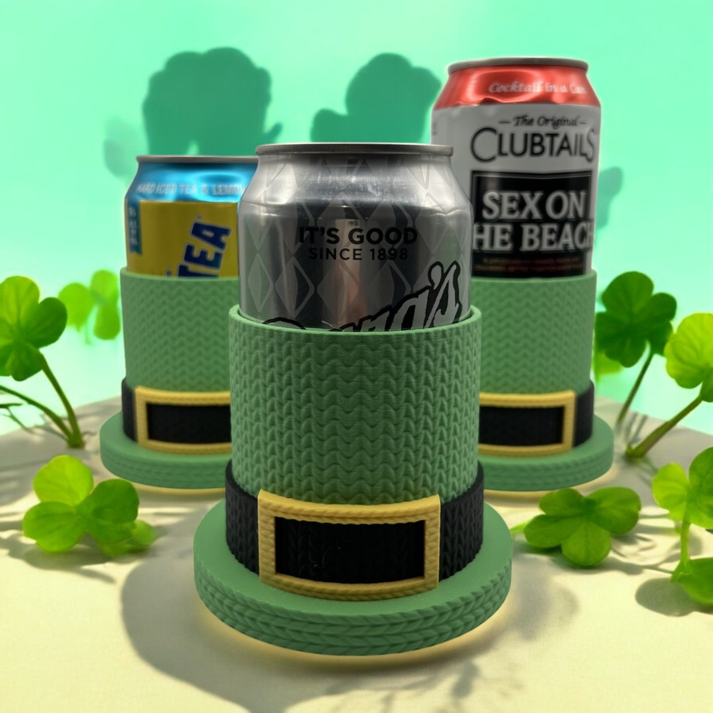 'Knitted' Leprechaun Hat Drinking Koozie